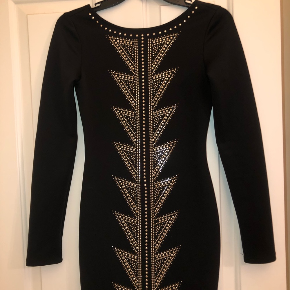 Arden B black beaded dress